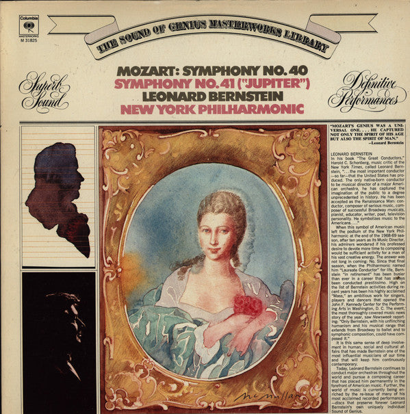 Leonard Bernstein / The New York Philharmonic Orchestra - Wolfgang Amadeus Mozart : Symphony No. 40; Symphony No. 41 ("Jupiter") (LP)