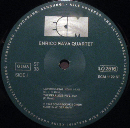 Enrico Rava Quartet : Enrico Rava Quartet (LP, Album)