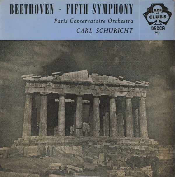 Ludwig Van Beethoven, Orchestre De La Société Des Concerts Du Conservatoire, Carl Schuricht : Fifth Symphony (LP, Mono)