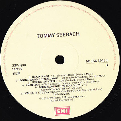 Tommy Seebach : Tommy Seebach (2xLP, Comp)