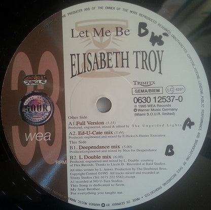 Elisabeth Troy : Let Me Be (12")