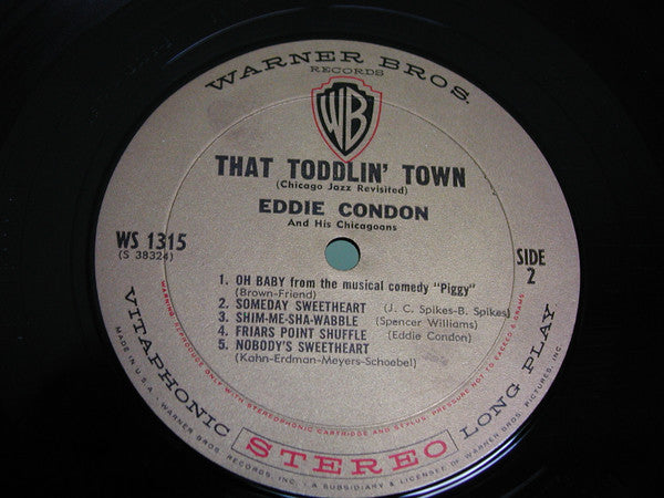 Eddie Condon And His Chicagoans : That Toddlin' Town (LP)