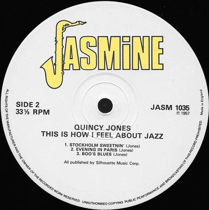 Quincy Jones : This Is How I Feel About Jazz (LP, Album, Mono, RE)