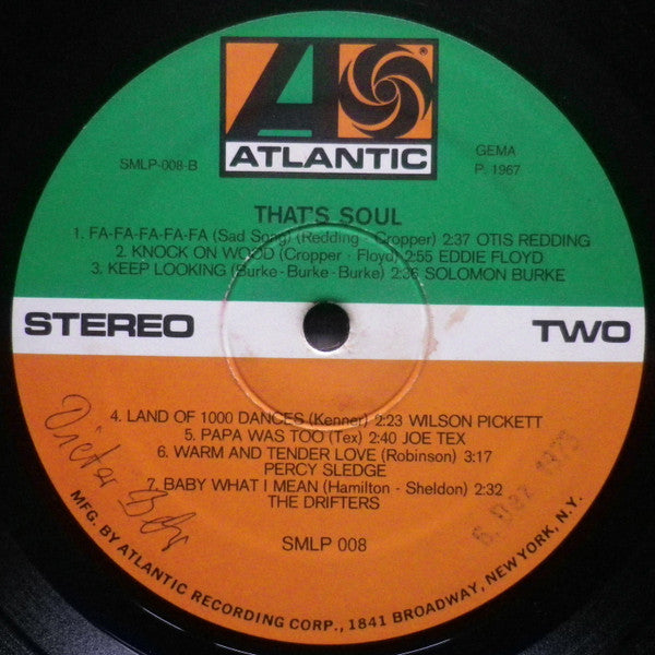 Various : That's Soul (LP, Comp, RE)