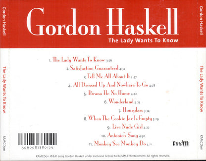 Gordon Haskell : The Lady Wants To Know (CD, Album)