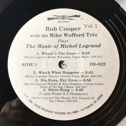 Bob Cooper With The Mike Wofford Trio : The Music Of Michel Legrand - Vol.1 (LP, Album)