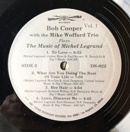 Bob Cooper With The Mike Wofford Trio : The Music Of Michel Legrand - Vol.1 (LP, Album)