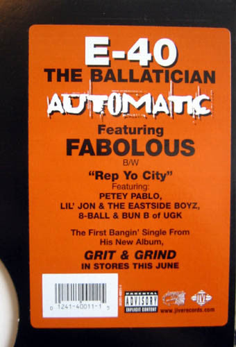 E-40 : Automatic / Rep Yo City (12")