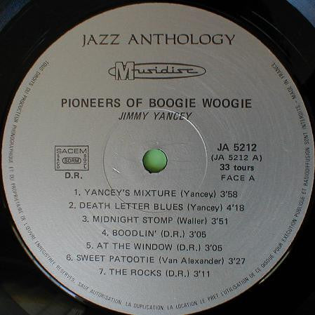 Jimmy Yancey - Cripple Clarence Lofton : Pioneers Of Boogie Woogie (Chicago December 1943) (LP, Comp, RE)