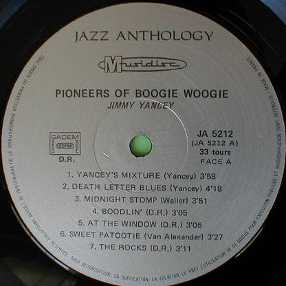 Jimmy Yancey - Cripple Clarence Lofton : Pioneers Of Boogie Woogie (Chicago December 1943) (LP, Comp, RE)