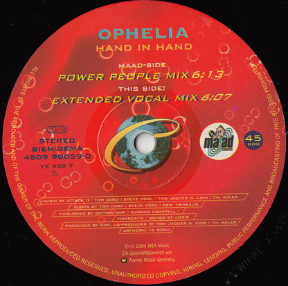 Ophelia (2) : Hand In Hand (12")