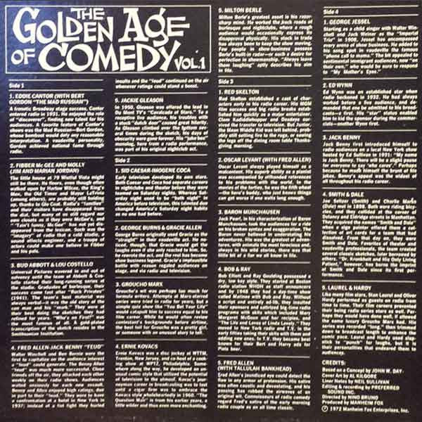 Various : The Golden Age Of Comedy Volume One  (2xLP, Comp, RE, Red)