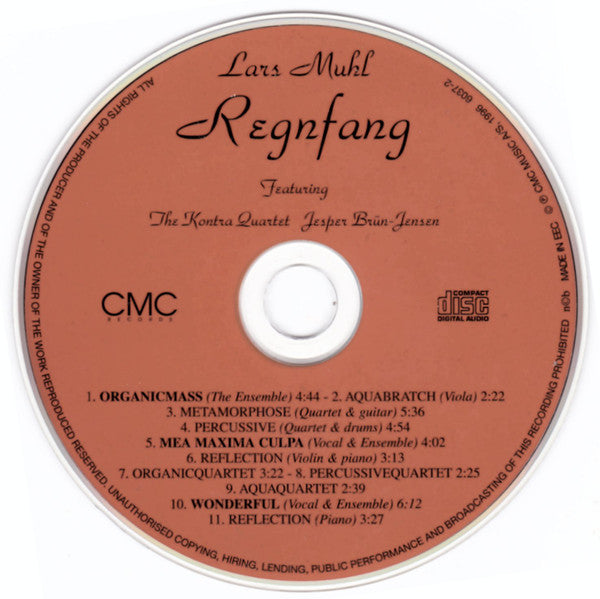 Lars Muhl Featuring The Kontra Quartet, Jesper Brun-Jensen : Regnfang (CD, Album)