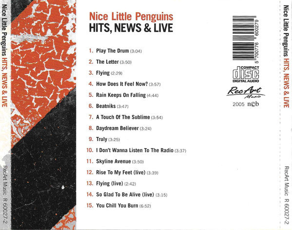 Nice Little Penguins : Hits, News & Live (CD, Comp)