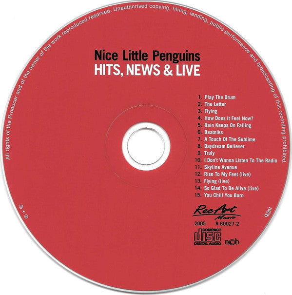 Nice Little Penguins : Hits, News & Live (CD, Comp)