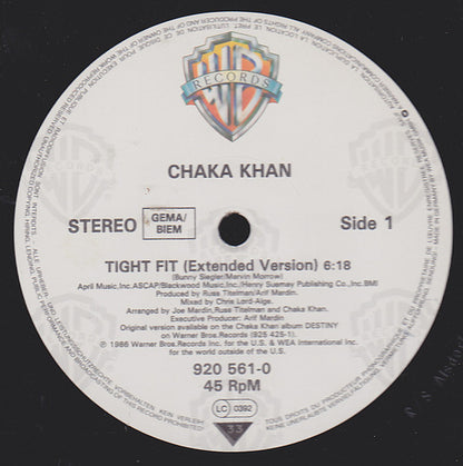 Chaka Khan : Tight Fit (12", Maxi)