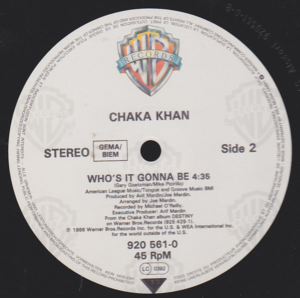 Chaka Khan : Tight Fit (12", Maxi)