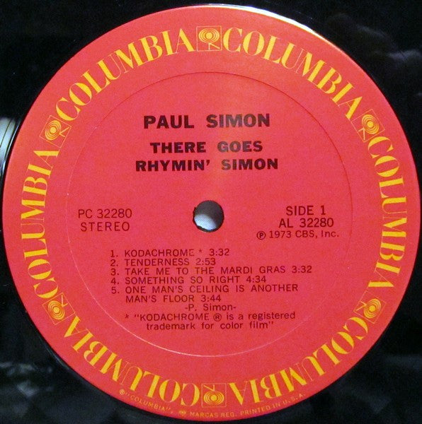 Paul Simon : There Goes Rhymin' Simon (LP, Album, RE, Gat)