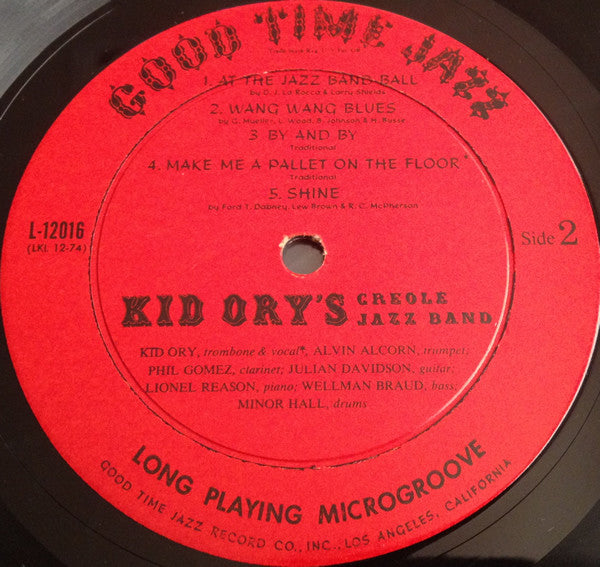 Kid Ory And His Creole Jazz Band : Kid Ory's Creole Jazz Band: 1956 (LP)