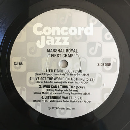 Marshall Royal : First Chair (LP, Album)