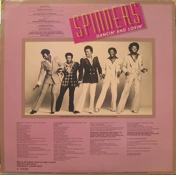 Spinners : Dancin' And Lovin' (LP, Album, Club)