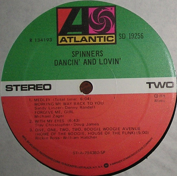 Spinners : Dancin' And Lovin' (LP, Album, Club)