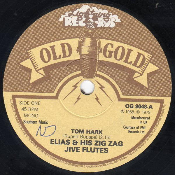 Elias And His Zig-Zag Jive Flutes : Tom Hark  (7", Mono, RE)