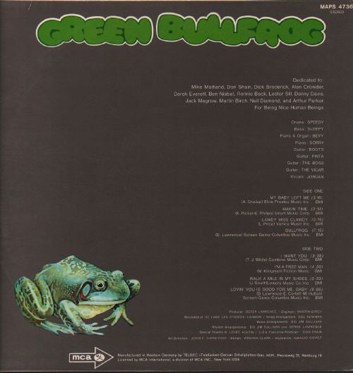 Green Bullfrog : Green Bullfrog (LP)