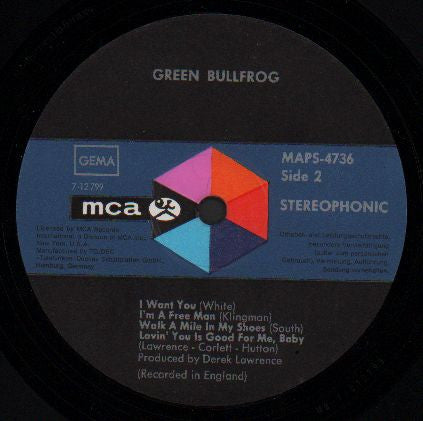 Green Bullfrog : Green Bullfrog (LP)