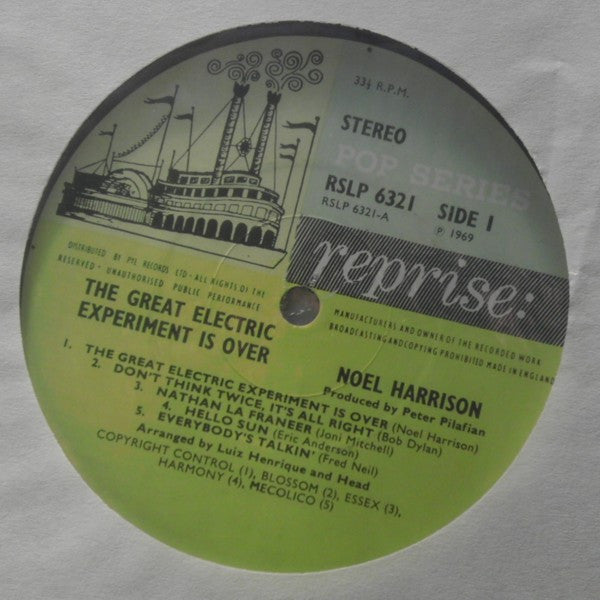 Noel Harrison : The Great Electric Experiment Is Over (LP, Album)