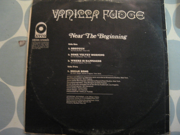 Vanilla Fudge : Near The Beginning (LP, Album)