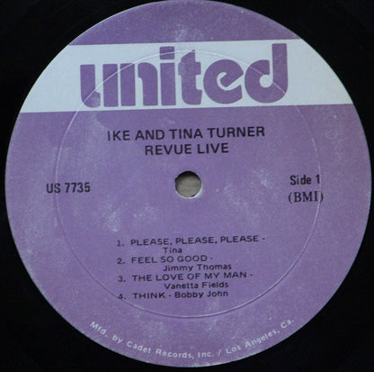 Ike & Tina Turner : Live (LP, Album, RE)