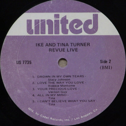 Ike & Tina Turner : Live (LP, Album, RE)