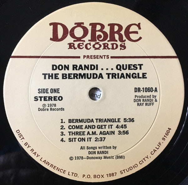 Don Randi And Quest : Bermuda Triangle (LP, Album)