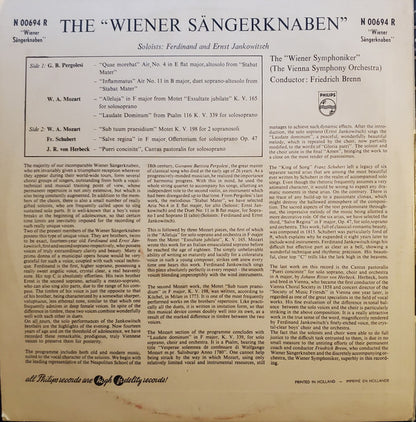 Die Wiener Sängerknaben : The Wiener Sängerknaben (10")