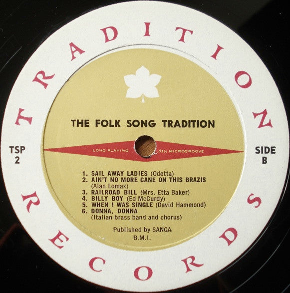 Various : The Folk Song Tradition (LP, Comp, Mono, RE)