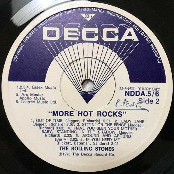 The Rolling Stones : More Hot Rocks (Big Hits & Fazed Cookies) (2xLP, Comp, Gat)