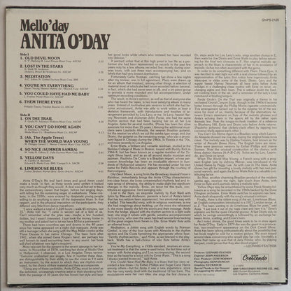 Anita O'Day : Mello'day (LP)