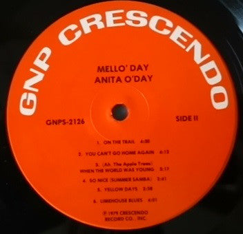 Anita O'Day : Mello'day (LP)