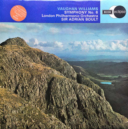 Ralph Vaughan Williams, The London Philharmonic Orchestra, Sir Adrian Boult : Symphony No. 6 (LP)