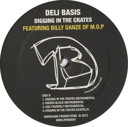 Deli Basis Featuring Billy Danze : Digging In The Crates (12", Maxi)