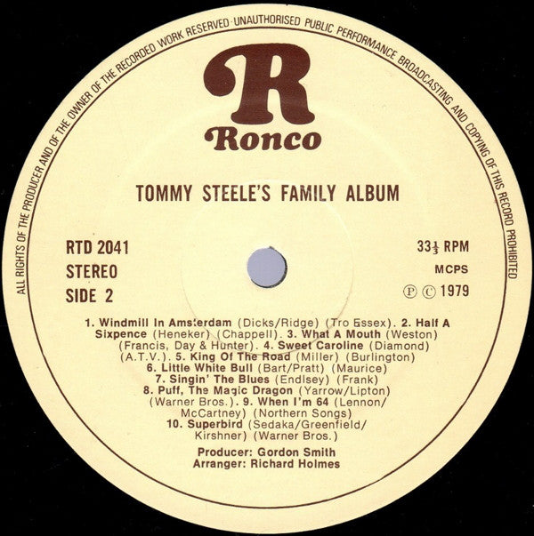 Tommy Steele : Tommy Steele's Family Album (LP, Comp, Gat)