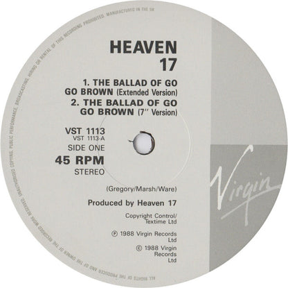 Heaven 17 : The Ballad Of Go Go Brown (Extended Version) (12")