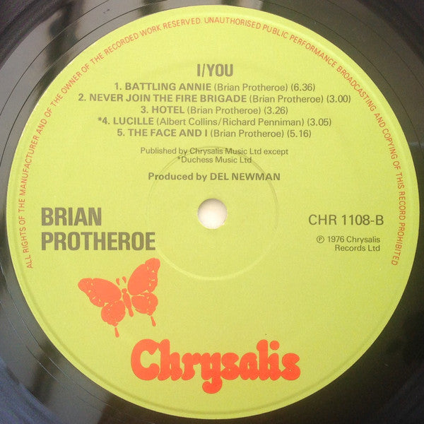 Brian Protheroe : I/You (LP, Album)