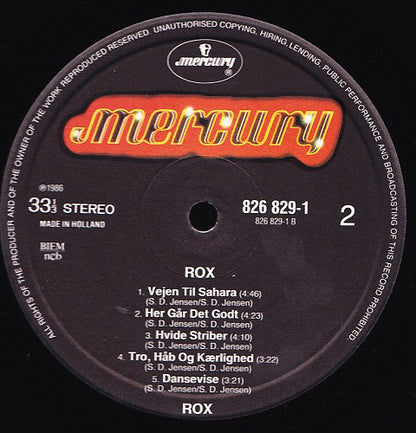 Rox (2) : Rox (LP, Album)