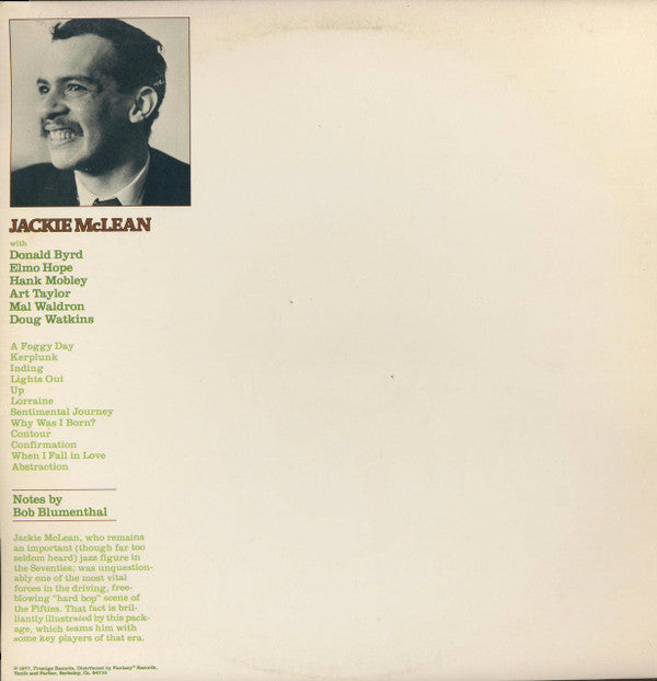 Jackie McLean : Contour (2xLP, Comp, RM, Gat)