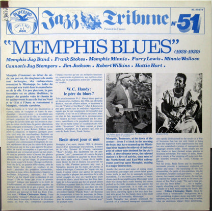 Various : Memphis Blues (1928 - 1930) Jazz Tribune No. 51 (2xLP, Comp, RE)