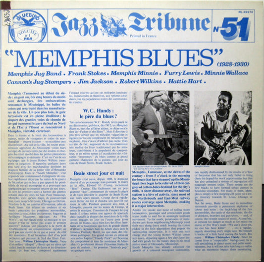 Various : Memphis Blues (1928 - 1930) Jazz Tribune No. 51 (2xLP, Comp, RE)