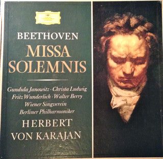 Ludwig van Beethoven ,  Herbert von Karajan : Missa Solemnis D-Dur, Op. 123 (2xLP + Box, Album)