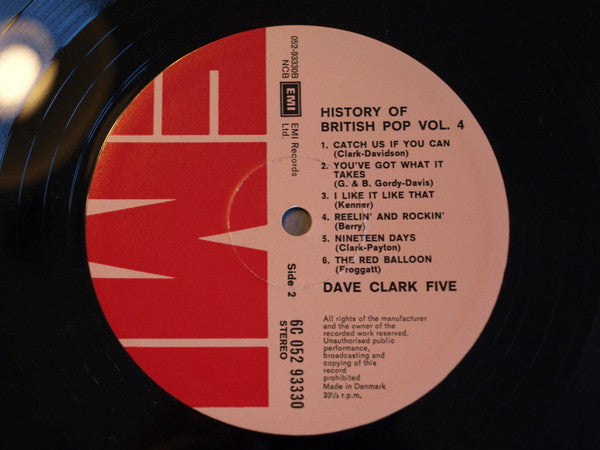 The Dave Clark Five : History Of British Pop Vol. 4 (LP, Comp)